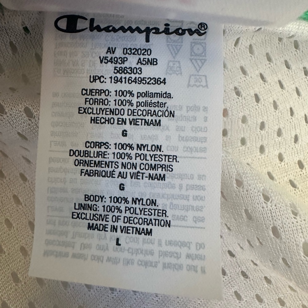Champion X MTV Men's Colorful Geometric Windbreaker Size Large Amazing Condition - Picture 14 of 15